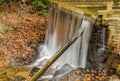 Autumn at Rakes Mill Pond Dam Royalty Free Stock Photo