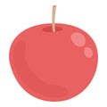 Autumn red apple icon cartoon vector. Art apple fruit Royalty Free Stock Photo