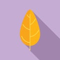 Autumn red leaf icon flat vector. Fall maple Royalty Free Stock Photo