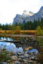 Autumn Reflection in Yosemite CA 02611 Royalty Free Stock Photo