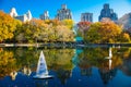 Autumn reflections in Central Park New York