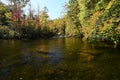 Autumn reflections on Lake Santeetlah, North Carolina. Royalty Free Stock Photo