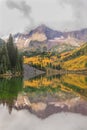 Autumn Reflections at Maroon Bells Royalty Free Stock Photo