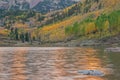 Autumn Reflections Maroon Lake Royalty Free Stock Photo