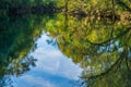 Autumn Reflections on the Roanoke River Royalty Free Stock Photo