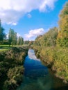 autumn river flowing near the forest Ã¯Â¿Â¼