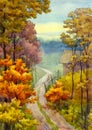 Autumn road