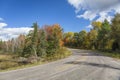 Autumn Road and Fall Colour - Ontario, Canada