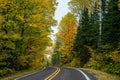 Autumn road, keweenaw peninsula