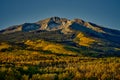 autumn in the rocky mountains of Colorado. Kebler Pass near Crested Butte, Colorado Royalty Free Stock Photo