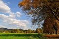 Autumn rural landscape. Czech republic Royalty Free Stock Photo