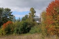 Autumn in Russian village, Yaroslavl Region.