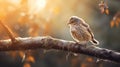 Autumn\'s Delight: A Small Bird In Soft Focus