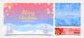 Winter backgrounds set. Christmas banners, cards and discounts. Royalty Free Stock Photo