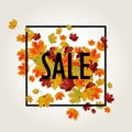 Autumn sale background