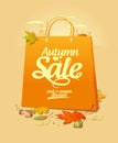 Autumn sale design template.