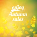 Autumn sale design template.