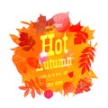 Autumn sale off sign o Royalty Free Stock Photo