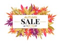 Autumn sale poster Royalty Free Stock Photo