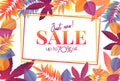 Autumn sale poster Royalty Free Stock Photo