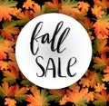 Autumn SALE poster design