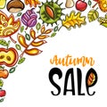 Autumn sale series Royalty Free Stock Photo