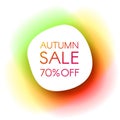 Autumn sale smooth paper banner