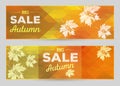 Autumn Sale vector horizontal banners