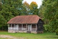 Old wooden house Rumsiskes Lithuania Royalty Free Stock Photo