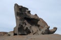 Weather sculpted granite boulder at Remarkable Rocks