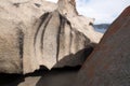 Weather sculpted granite boulder at Remarkable Rocks