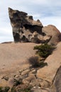 Weather sculpted granite boulder at Remarkable Rocks