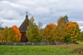 Authentic wooden church Lithuania Royalty Free Stock Photo