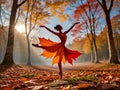 dancing leaf Royalty Free Stock Photo