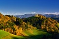 Slovenia beautiful landscape ,nature and autumn scene Royalty Free Stock Photo