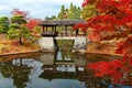 Autumn scenery of beautiful Shugaku-in Imperial Villa Shugakuin Rikyu, a royal park in Kyoto, Japan