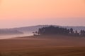 Autumn scenery on the Czech highlands Royalty Free Stock Photo