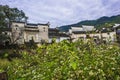 Autumn scenery of hongcun village, yixian county, huangshan, anhui. Royalty Free Stock Photo