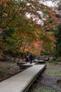 Autumn scenery at Kameiwa Cave and Nomizo Waterfall