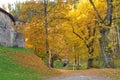 Autumn at Schloss Bruck gardens- Lienz Au Royalty Free Stock Photo