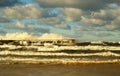 Autumnal storm over the Baltic Sea, Kolobrzeg, Poland.