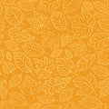 Autumn seamless background with leaves. Leaf fall vector illustration