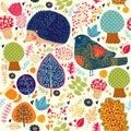 Autumn seamless pattern