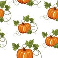 Autumn seamless pattern, gift wrapping, invitation for Halloween or Thanksgiving,set5 Royalty Free Stock Photo