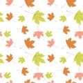 8 autumn4  illustration, seamless patter Royalty Free Stock Photo