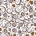 Autumn seamless vector floral