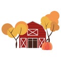 Autumn season cute elements cartoons