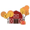 Autumn season cute elements cartoons