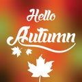 Autumn season greeting vector banner / poster