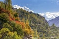 Autumn season in Hunza, Pakistan Royalty Free Stock Photo
